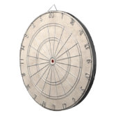 Licht Antiek papier achtergrond Dartbord (Voorkant Rechts)