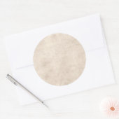 Licht  Antiek papier achtergrond Ronde Sticker (Envelop)