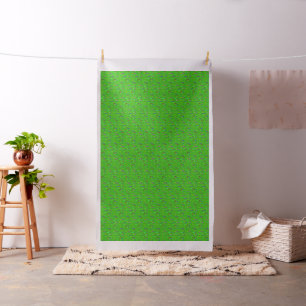 Licht appelgroen met kleine gemengde kleurpatronen stof