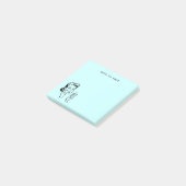 Licht Aqua Blauw Huisvrouw Funny Reminder Post-it® Notes (Schuin)