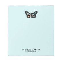 Licht Aqua Blauw Waterverf Vlinder Logo