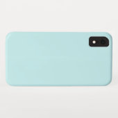Licht aqua Case-Mate iPhone case (Achterkant (horizontaal))