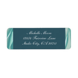 Licht Aqua Elegant Return Address Label