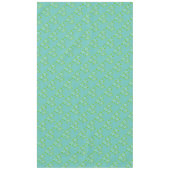 Licht Aqua en blauw Tafelkleed (Voorkant)