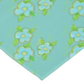 Licht Aqua en blauw Tafelkleed (Gekanteld)