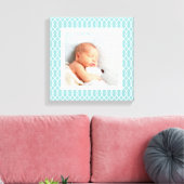 Licht aqua | Foto van de nieuwste vorm Canvas Afdruk (Insitu (Woonkamer))