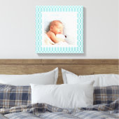 Licht aqua | Foto van de nieuwste vorm Canvas Afdruk (Insitu (Slaapkamer))