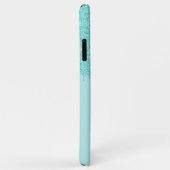 Licht Aqua Turquoise Groen Glitter Kunstpatroon Case-Mate iPhone Case (Achterkant/rechts)