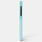 Licht Aqua Turquoise Groen Glitter Kunstpatroon Case-Mate iPhone Case (Achterkant/links)