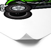 Licht ATV | Vier wielrennen Poster (Hoek)