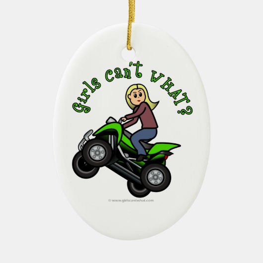 Licht ATV | Vier wondermeisjes Keramisch Ornament (Voorkant)