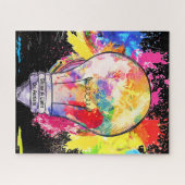 Licht autisme legpuzzel (Horizontaal)