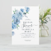 Licht Baby Blauw Botanisch Vrijgezellenfeest Kaart (Staand voorkant)