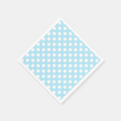 Licht Baby Blauw & Wit Polka Dots Verjaardagsfeest Servet (Hoek)