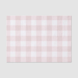 Licht Baby Roze Perzik Schotse Plaid Patroon Print Tissuepapier