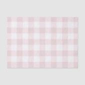 Licht Baby Roze Perzik Schotse Ruitpatroonprint Tissuepapier (Voorkant)