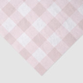 Licht Baby Roze Perzik Schotse Ruitpatroonprint Tissuepapier (Detail)