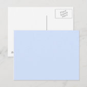 Licht Babyblauw Briefkaart (Voorkant / Achterkant)