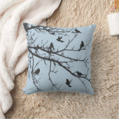 Licht Babyblauw Bucolisch landschap Kussen (Deken)