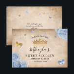 Licht Babyblauw en Gouden Roos Elegant Save The Date<br><div class="desc">Als je op zoek bent naar elegante ideeën om de datum vast te leggen voor een babyblauw en gouden feestthema, dan kunnen deze unieke DIY sjabloon save the date uitnodigingen gemakkelijk worden aangepast om aan uw grote dag tegemoet te komen. De bloemrijke botanische kunst van Raphaela Wilson toont lichtblauwe rozen...</div>