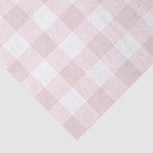 Licht babyroze perzik tartan geruite patroonprint tissuepapier (Detail)