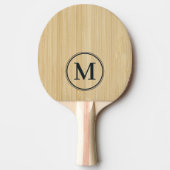 Licht Bamboe Monogram Tafeltennisbatje (Voorkant)