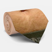 licht behaarde borst stropdas (Opgerold)