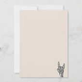 Licht Beige Bad Two The Bone 2e verjaardagsfeestje Kaart (Achterkant)