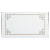 Licht beige Griekse Zeer belangrijke Rand Kende Gr Kussensloop (Voorkant-Rechts)