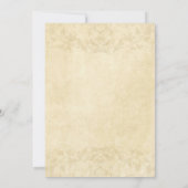 Licht beige  papier Bridal Shower Uitnodiging (Achterkant)