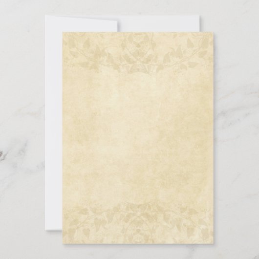 Licht beige  papier Bridal Shower Uitnodiging (Achterkant)
