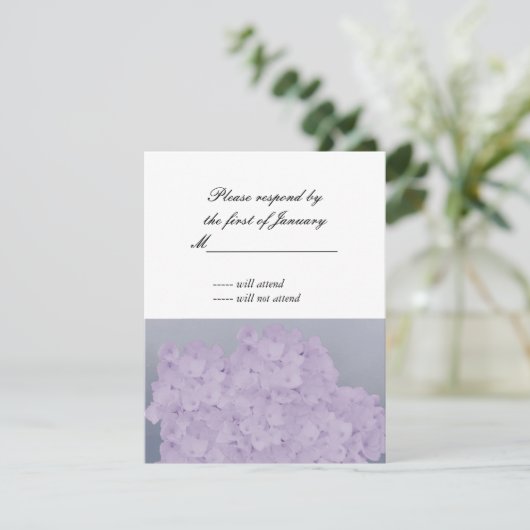 Licht beluchtingsmiddel Hydrangea Reply Kaart (Staand voorkant)
