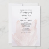 Licht Beluister roze kristallen bruiloft Kaart (Voorkant)