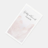 Licht Beluister roze kristallen bruiloft Servet (Hoek)