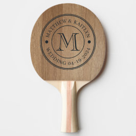 Licht Berkenhouten Trouw Monogram Tafeltennisbatje