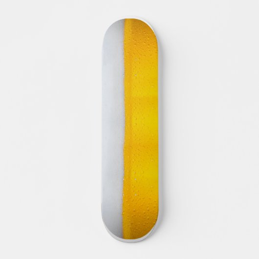 Licht bier met schuim skateboard (Voorkant)