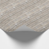 Licht bijtend hout cadeaupapier (Hoek)