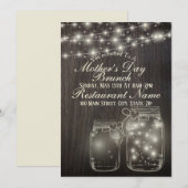 Licht bijtende moederdag Brunch Kaart (Voorkant / Achterkant)