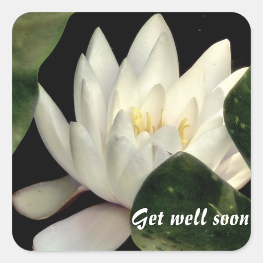 Licht binnen vierkante sticker (Voorkant)