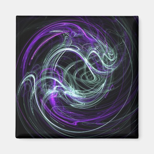Licht binnen - Violet & Indigodraden Magneet (Voorkant)