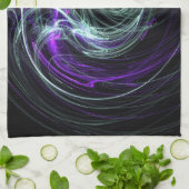 Licht binnen - Violet & Indigodraden Theedoek (Gevouwen)