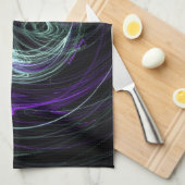 Licht binnen - Violet & Indigodraden Theedoek (Quarter Fold)