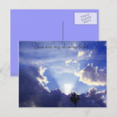 Licht binnen wolken_ briefkaart (Voorkant / Achterkant)