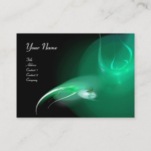 LICHT BIRD MONOGRAM Levendig zwart blauw groen Visitekaartje