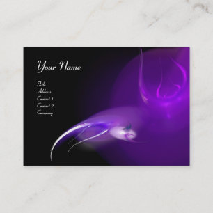 LICHT BIRD MONOGRAM Levendig zwart violet Visitekaartje