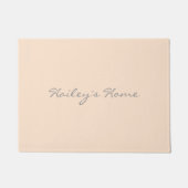 Licht Bisque persoonlijk Deurmat (Voorkant)