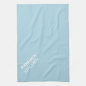 Licht blauw, aangepast Premium gekleurd Theedoek (Verticaal)