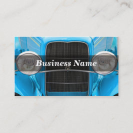 Licht blauw Antiek auto Visitekaartje
