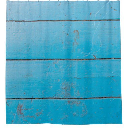 Licht blauw aquamarine vers  hout, stoffige bloem douchegordijn (Voorkant)