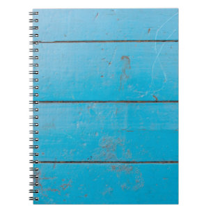 Licht blauw aquamarine vers hout, stoffige bloem notitieboek